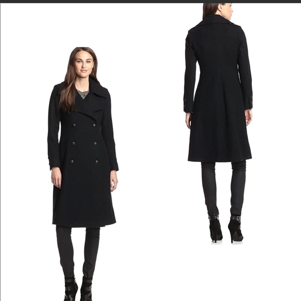 Used French connection midi coat size UK6:US 2